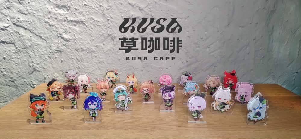 KUSA CAFE 店內角色立牌展示